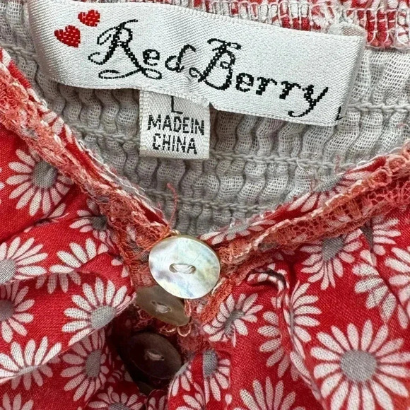 Red Berry Tank/Tunic Size Large - Picture 4 of 6